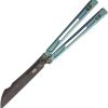 EOS Gremlin Balisong S35VN Green Titanium Folding Knife
