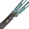 EOS Gremlin Balisong S35VN Green Titanium Folding Knife
