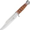 Elk Ridge Hunter 6.75" 440 Stainless Fixed Blade Knife Leather