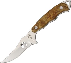 Elk Ridge Hunter - 440 Stainless Mirror Finish Burl Wood