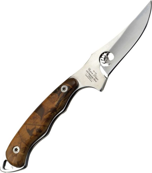 Elk Ridge Upswept Hunter - Camo Pakkawood 440 Stainless