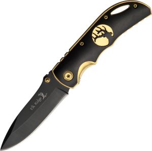 Elk Ridge Linerlock Black Gold 440 Stainless