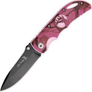 Elk Ridge Linerlock Pink Camo Folding Knife
