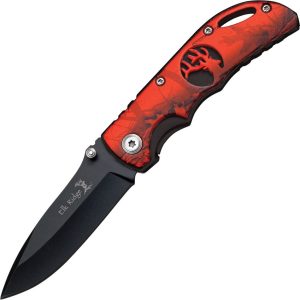 Elk Ridge Linerlock Red Camo Folding Knife