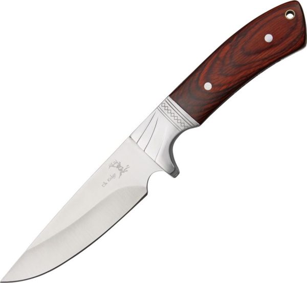 Elk Ridge Hunter Fixed Blade - Brown Pakkawood