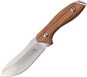 Elk Ridge Fixed Blade - Zebra Wood Handle 3Cr13 Steel