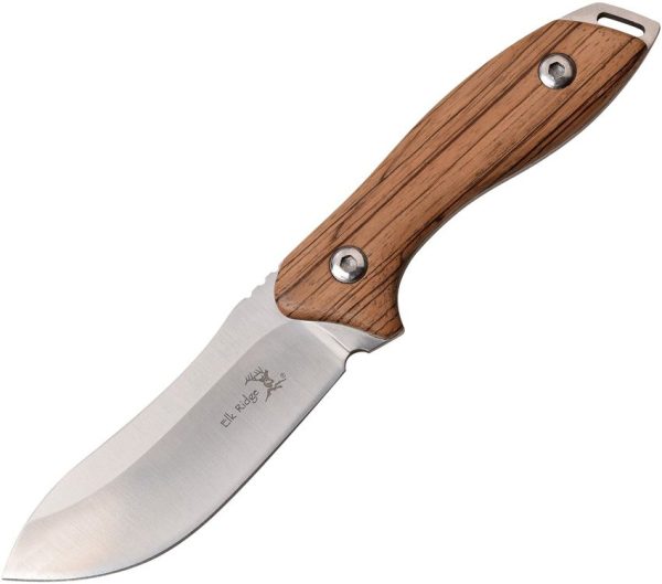 ER20003D.jpg Elk Ridge Fixed Blade - Zebra Wood Handle 3Cr13 Steel
