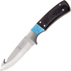 Elk Ridge Guthook Fixed Blade - Pakkawood Blue Insert