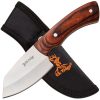Elk Ridge Fixed Blade Knife - Brown Pakkawood 3.25in