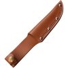 Elk Ridge Outskirt Fixed Blade Knife 8Cr13MoV Brown Leather