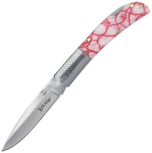 Elk Ridge Lockback Red - POM Handle 3in Blade