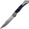 Elk Ridge Lockback Black Wood Drop Point Knife