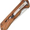 Elk Ridge Linerlock Wood Drop Point Folding Knife