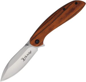 ER2031BN.jpg Elk Ridge ER2031BN Linerlock Folding Knife - Brown Wood