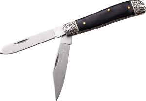 ER220BW.jpg Elk Ridge ER220BW Trapper Black Wood Folding Knife