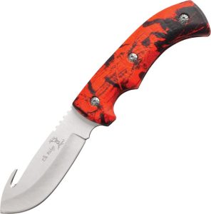 Elk Ridge Guthook Hunter Red Camo 440 Stainless