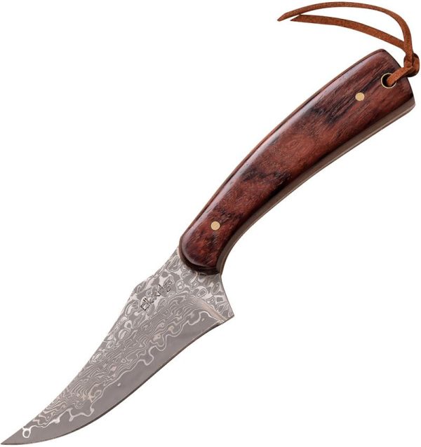 ER299RDM.jpg Elk Ridge Upswept Skinner Damascus Rosewood