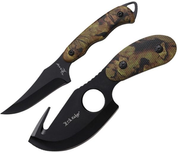 Elk Ridge Hunting Set 2-Piece Green Camo - Caping & Guthook