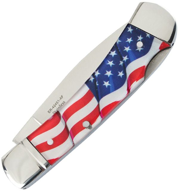 Elk Ridge Lockback American Flag - 3.75 inches