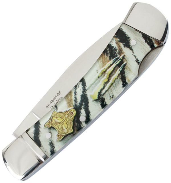 ER42451BK_add_01.jpg Elk Ridge Lockback Black White - 3.75 inches