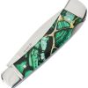 Elk Ridge Lockback Dark Green Folding Knife