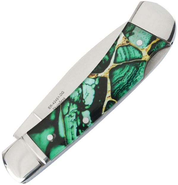 Elk Ridge Lockback Dark Green Folding Knife