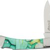 Elk Ridge Lockback Light Green Folding Knife