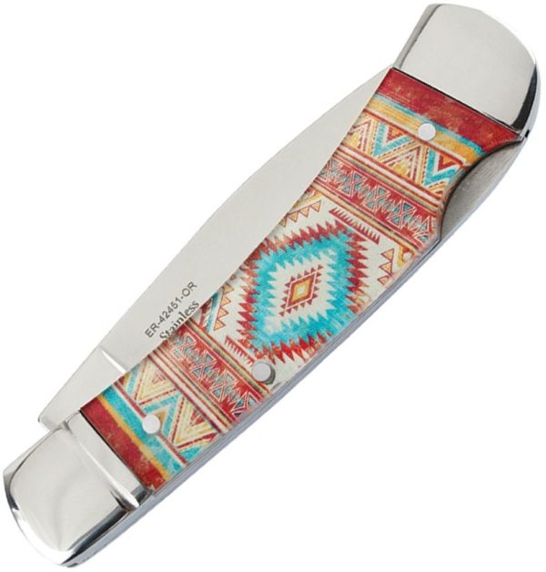 Elk Ridge Lockback Orange SW Folding Knife