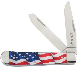 Elk Ridge Trapper American Flag Folding Knife