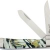 Elk Ridge Trapper Black & White Folding Knife