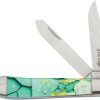 ER42452LG.jpg Elk Ridge Trapper Light Green Folding Knife