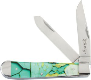 Elk Ridge Trapper Light Green Folding Knife