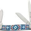 Elk Ridge Stockman Blue Southwest Multi-Blade Folding Knife