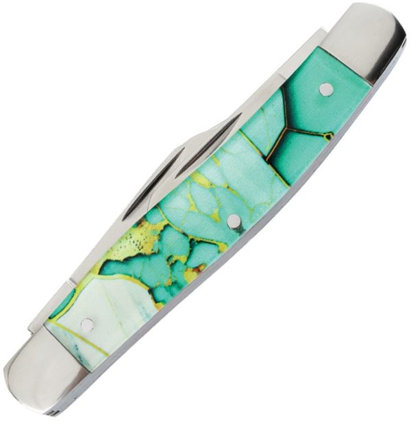 Elk Ridge Stockman Light Green Multi-Blade Folding Knife