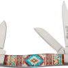 Elk Ridge Stockman Orange Southwest Multi-Blade Folding Knife