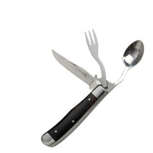 Elk Ridge Hobo Knife Brown Wood - Multi-Tool Folder