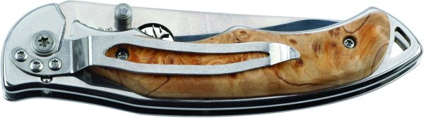 Elk Ridge Maple Framelock Folding Knife - 440 Stainless