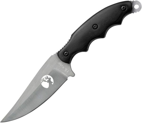 Elk Ridge Fixed Blade Pakkawood - 4 inch Satin 440