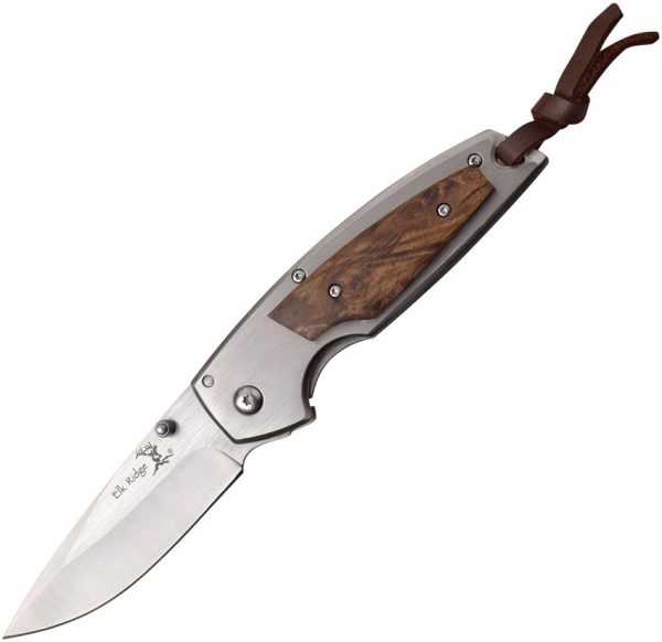 Elk Ridge ER933 Framelock Drop Point Stainless Folder