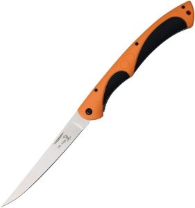 Elk Ridge ER935 Linerlock Fillet Knife Orange Black Handle