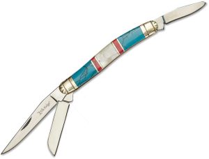 ER953BMOP.jpg Elk Ridge Small Stockman MOP/Stone Multi-Blade Knife