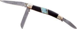 ER953DAB.jpg Elk Ridge Small Stockman Abalone Faux Damascus Knife