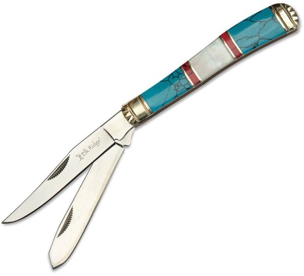 Elk Ridge Trapper MOP/Stone Mirror Finish Knife