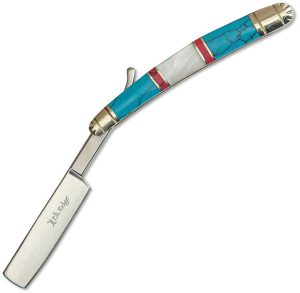 ER955BMOP.jpg Elk Ridge Folding Razor MOP/Stone Extended Tang