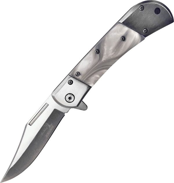 Elk Ridge Classic Linerlock A/O Pearl Handle