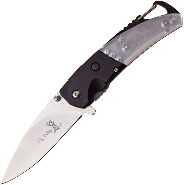 Elk Ridge LED Linerlock A/O Black Synthetic