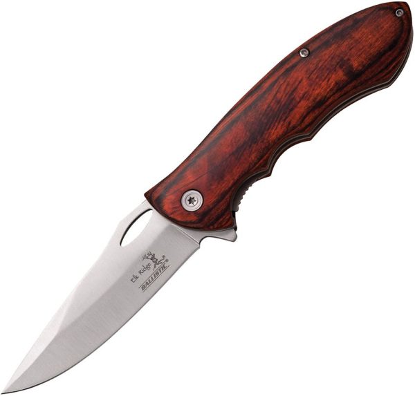 Elk Ridge Linerlock A/O Satin Stainless Folding Knife