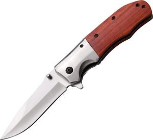 ERA165NW.jpg Elk Ridge Linerlock A/O Maple Handle Folding Knife