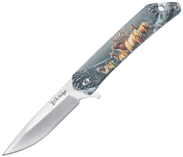 Elk Ridge Wildlife Elk Linerlock A/O Knife
