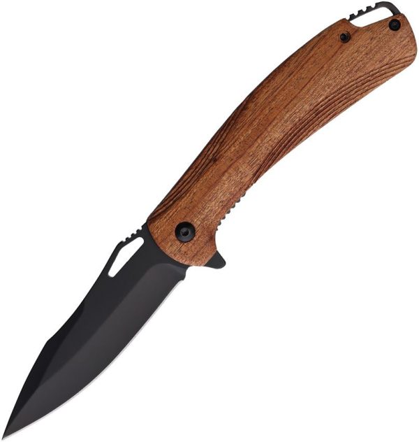 Elk Ridge Linerlock A/O Light Brown Drop Point